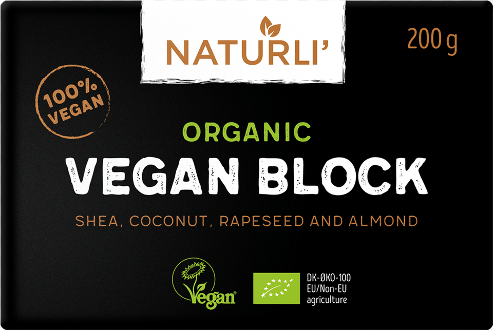 Naturli Vegan Block, Book, Publication, Text, Advertisement Png Image