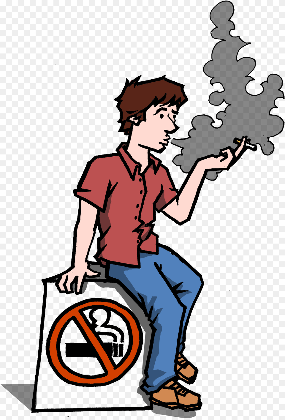 Nau Tobacco Campus Policy Cartoon, Clothing, Pants, Boy, Child Free Transparent Png
