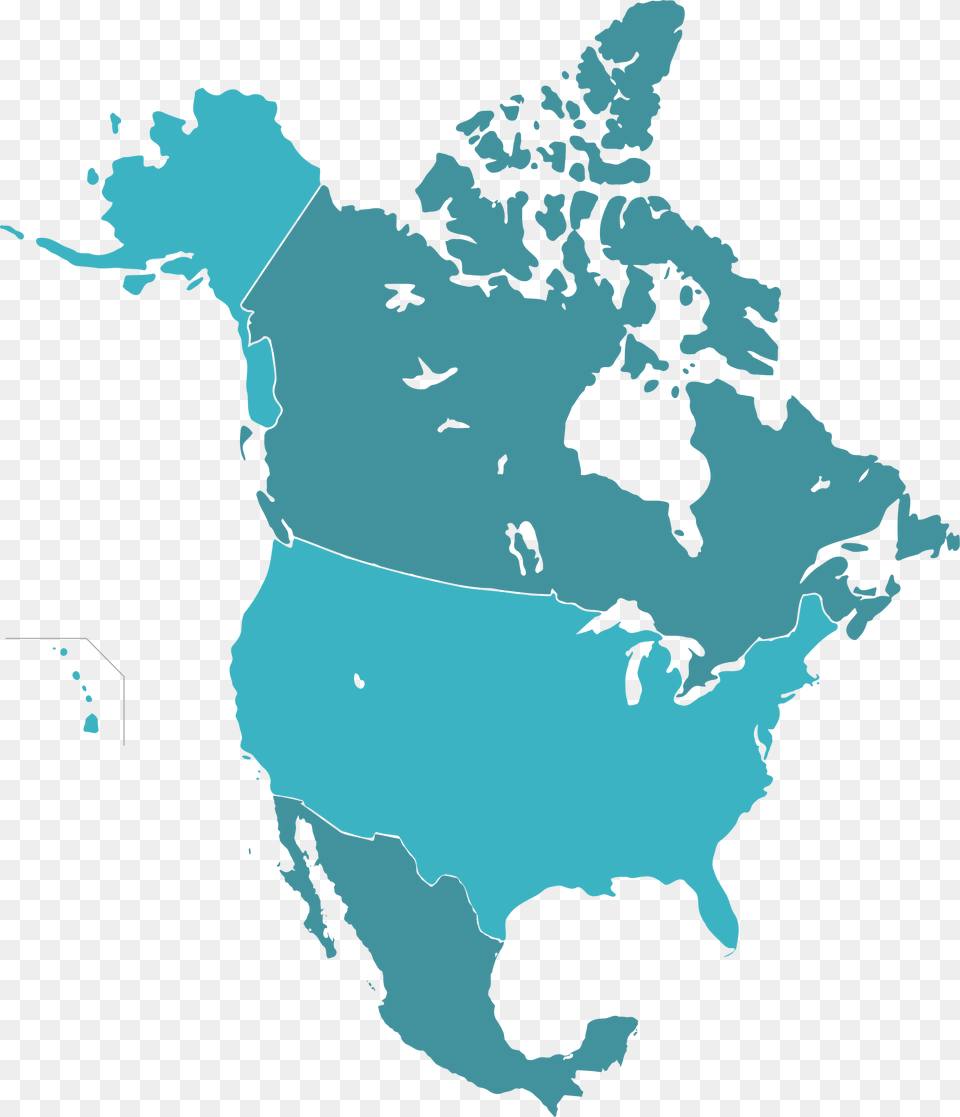 Naunion Svg 17 Us Map Transparent Canada Us And Mexico, Chart, Plot, Atlas, Baby Png Image