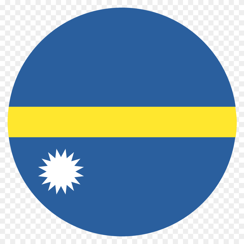 Nauru Flag Emoji Clipart, Logo, Nature, Outdoors Free Png Download