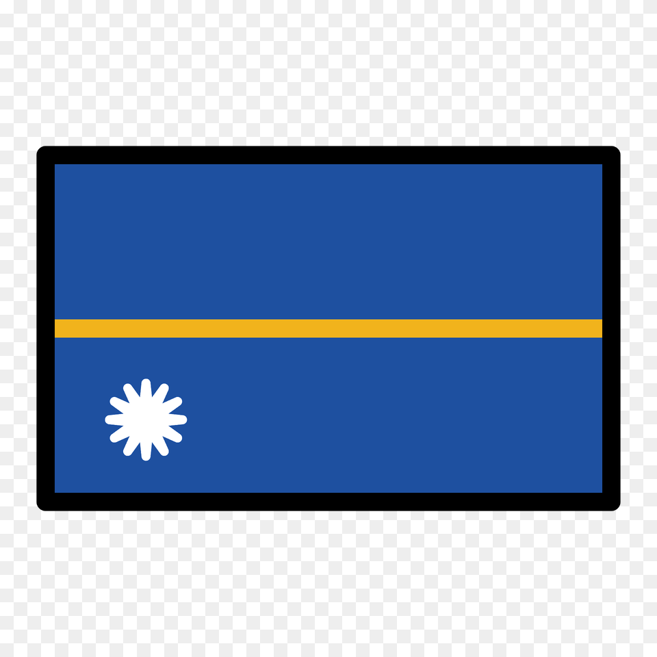 Nauru Flag Emoji Clipart, Blackboard, Nature, Outdoors Png Image