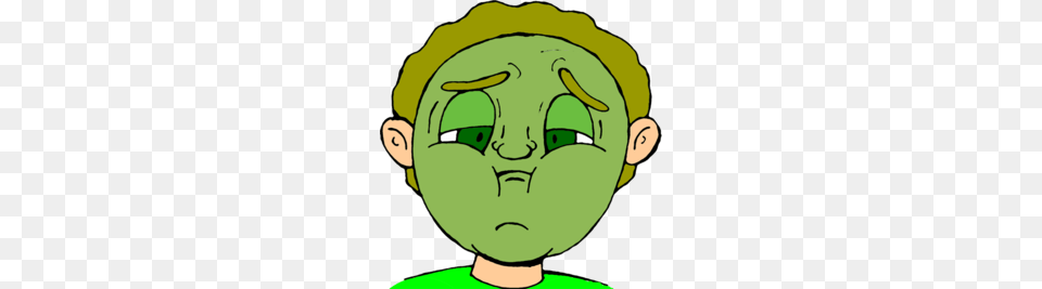 Nausea Clipart, Green, Baby, Person, Alien Png Image