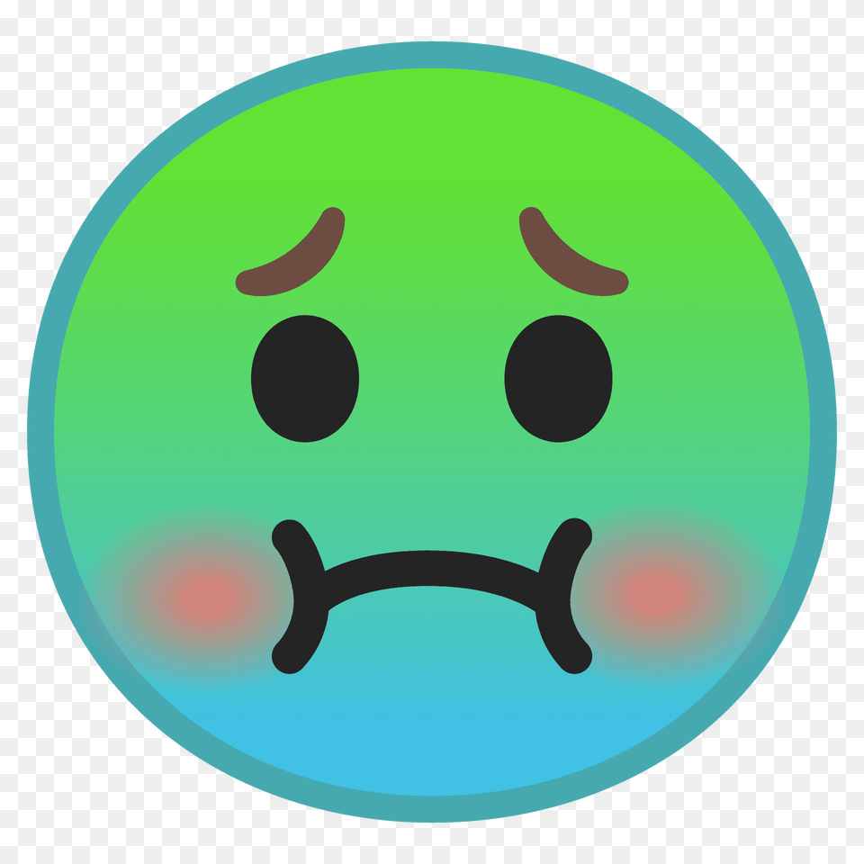 Nauseated Face Emoji Clipart, Sphere, Disk Free Png Download