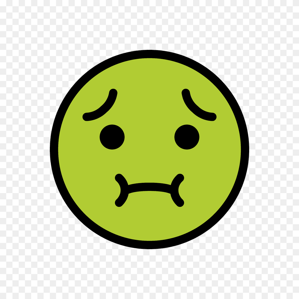 Nauseated Face Emoji Clipart, Ball, Head, Person, Sport Png