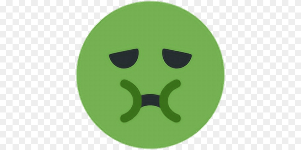 Nauseated Face Emoji Discord, Green, Alien Png