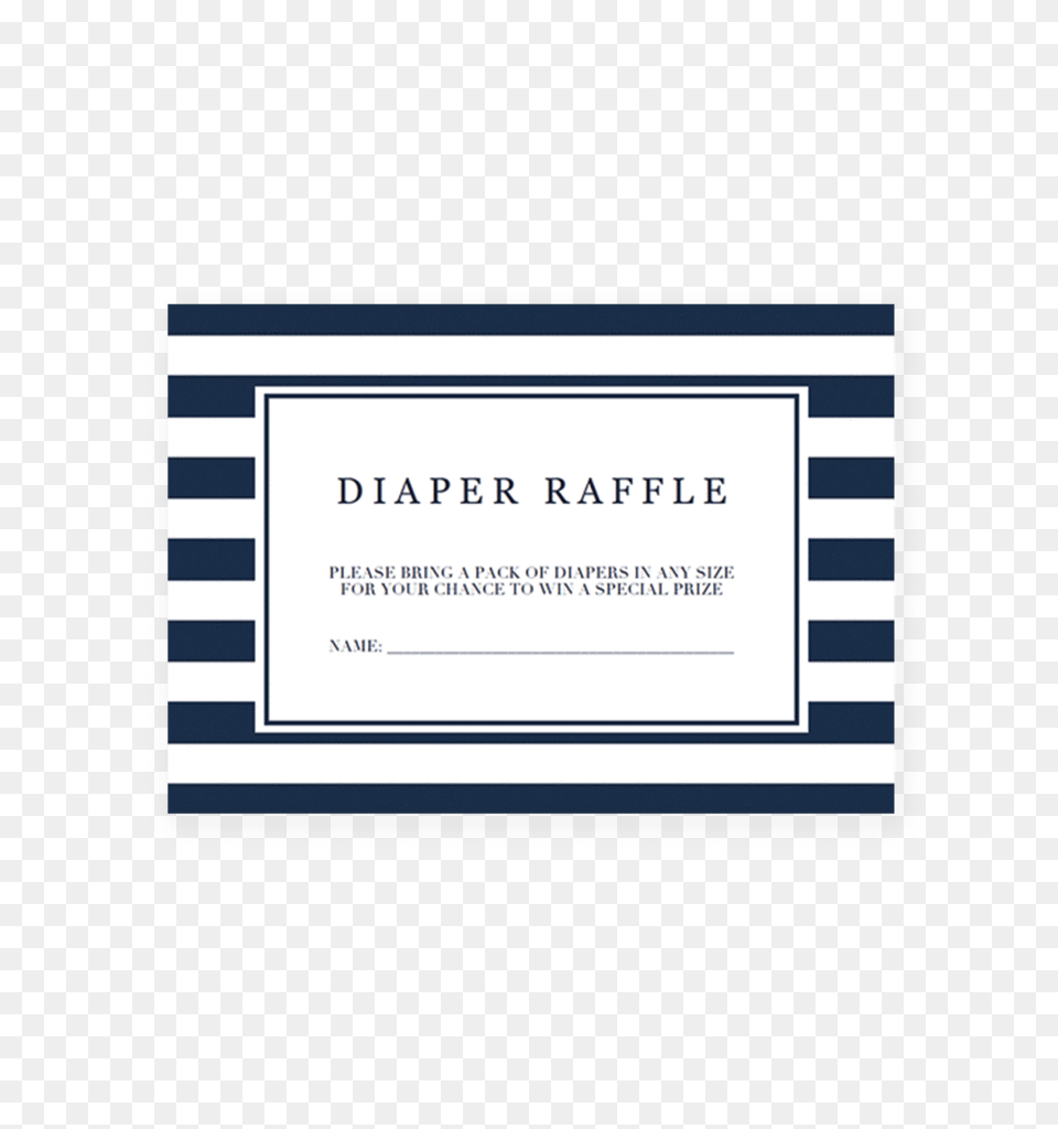 Nautical Baby Shower Diaper Raffle Ticket Template Instant, Paper, Text Free Png Download
