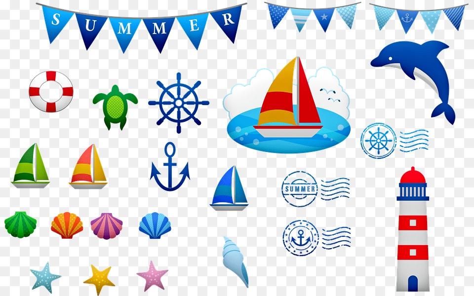 Nautical Clip Art Nautical Banner Bunting Sailboat Background Khmer New Year, Machine, Wheel, Boat, Transportation Png