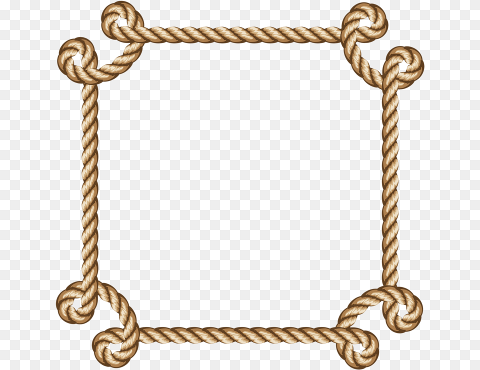 Nautical Clipart Cord Background Rope Border, Knot Free Png Download