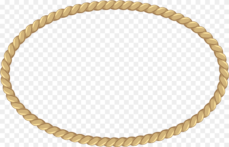 Nautical Clipart Cord Gold Chain Circle, Accessories, Jewelry, Necklace, Bracelet Png Image
