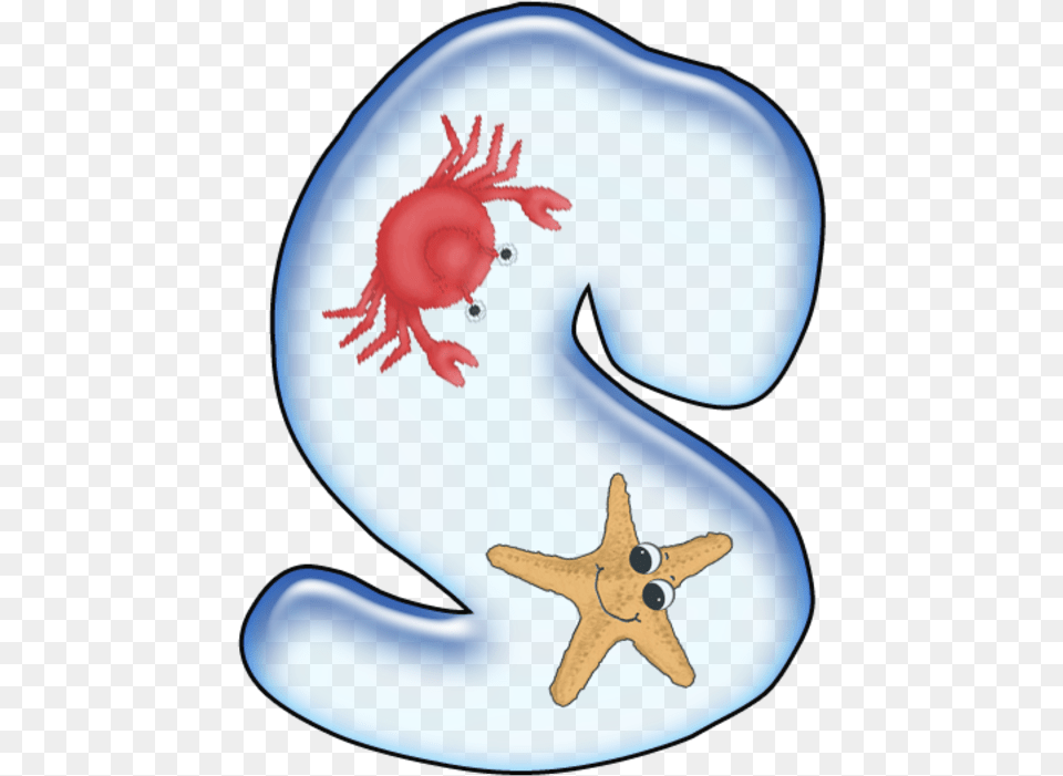 Nautical Clipart Letter S, Animal, Sea Life, Dinosaur, Plate Png