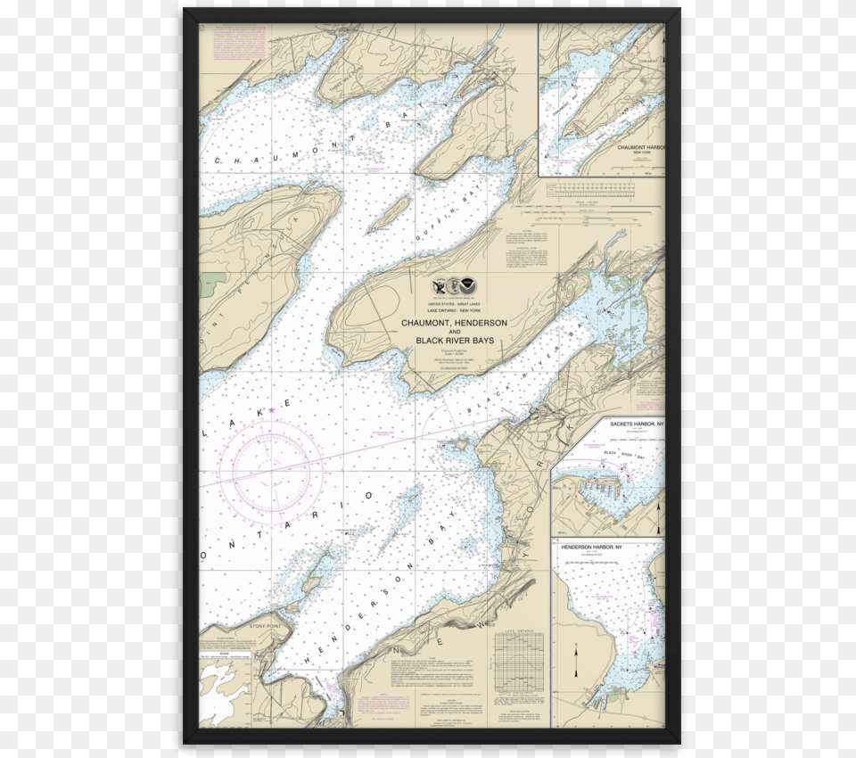 Nautical Map Of Henderson Harbor Ny, Chart, Plot, Atlas, Diagram Free Transparent Png