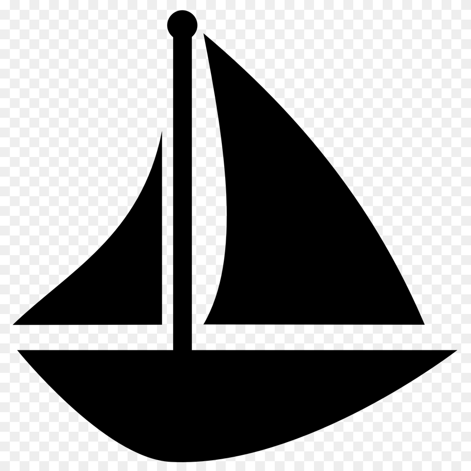 Nautical Sailboat Cliparts, Gray Free Png
