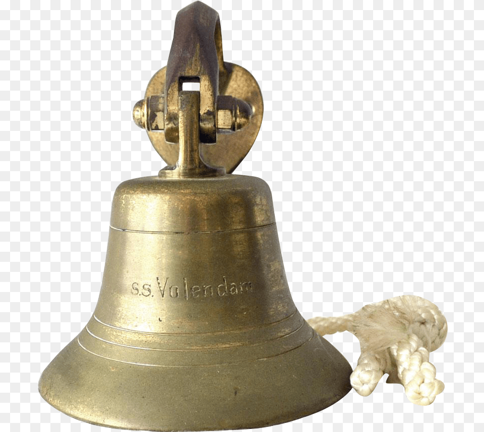 Nautical Ship Bell Ss Volendam Ss Volendam, Bronze, Mortar Shell, Weapon Free Png