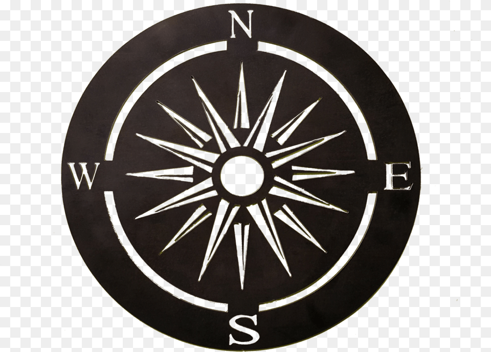 Nautical Star Amp Compass Circle, Machine, Wheel Free Png Download