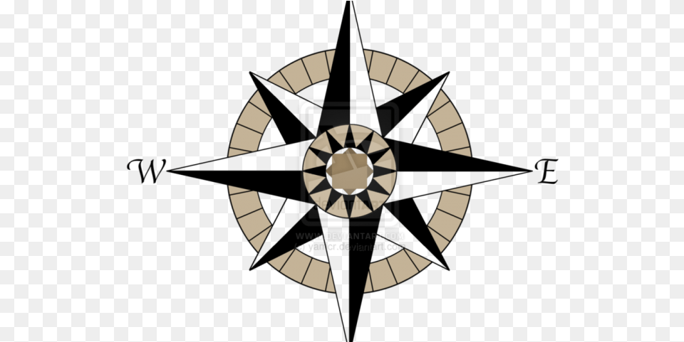 Nautical Star Tattoos Background Compass Clipart, Emblem, Symbol, Recycling Symbol, Logo Free Transparent Png