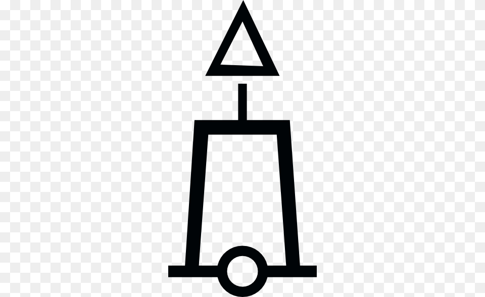 Nautical Tower Beacon Clip Art, Triangle, Symbol, Sign, Gas Pump Free Png