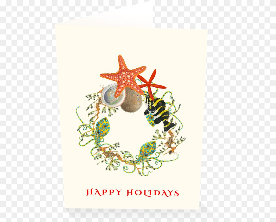 Nautical Wreath Holiday Card Boxed Set Event, Machine, Wheel, Animal, Bee Free Transparent Png