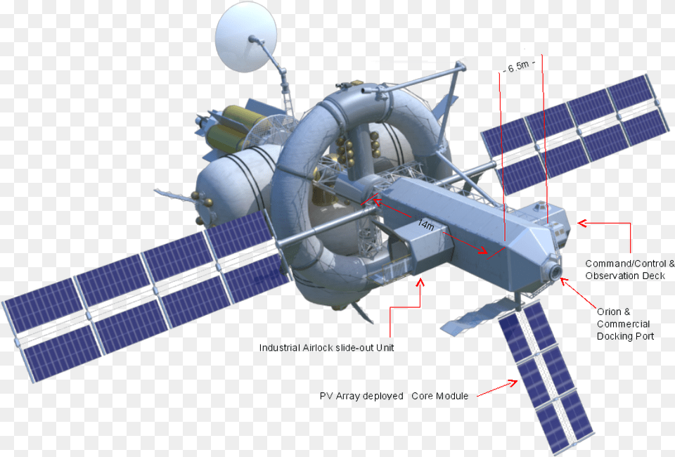 Nautilus X Main Dimensions Nautilus X Space Station, Astronomy, Outer Space, Space Station, Electrical Device Free Png