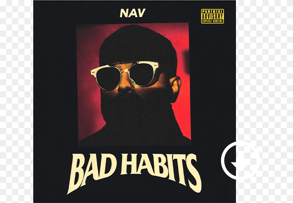Nav Bad Habits Album Cover, Accessories, Poster, Sunglasses, Advertisement Free Png