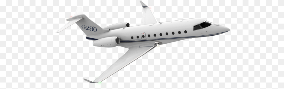 Nav Super Mid Jets Gulfstream Transparent, Aircraft, Airliner, Airplane, Jet Free Png Download