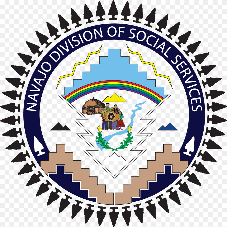 Navajo Nation Division Of Social Services Navajo Nation Seal, Emblem, Symbol, Logo, Badge Free Png Download