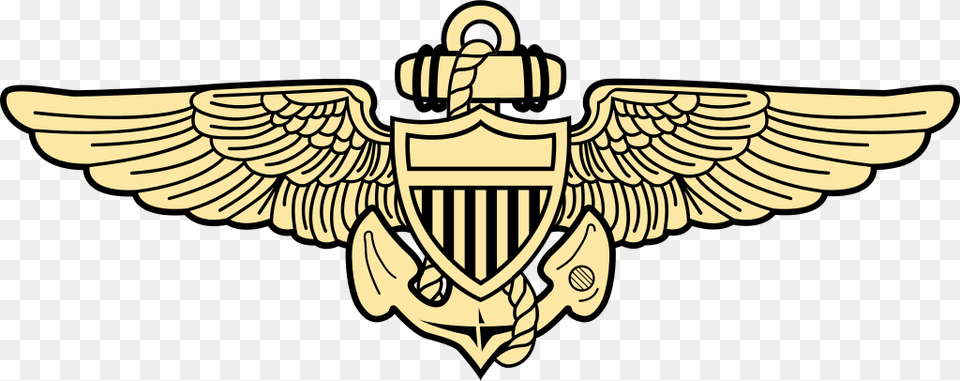 Naval Aviation Insignia Navy Pilot Wings, Emblem, Symbol, Animal, Fish Free Png
