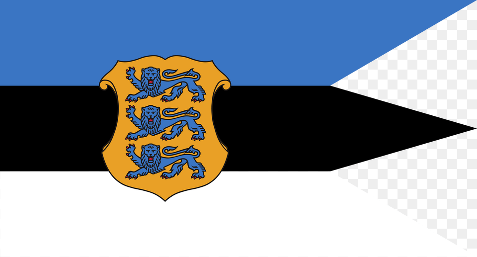 Naval Ensign Of Estonia Clipart, Logo, Badge, Symbol Free Png