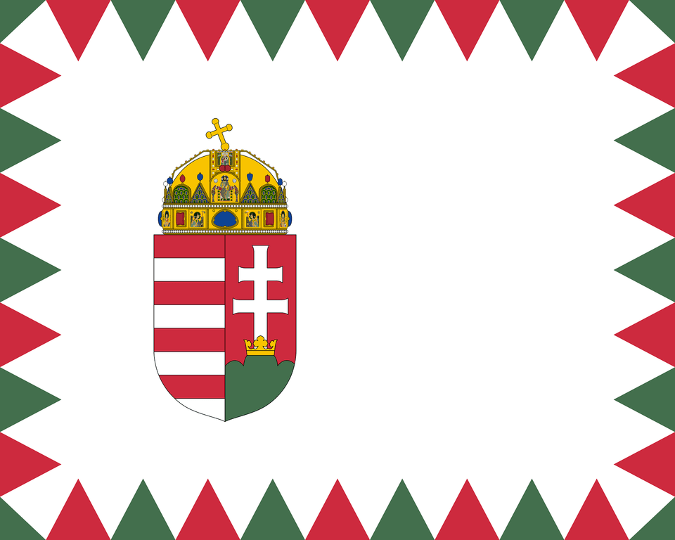 Naval Ensign Of Hungary For Larger Vessels Clipart, Logo Free Transparent Png