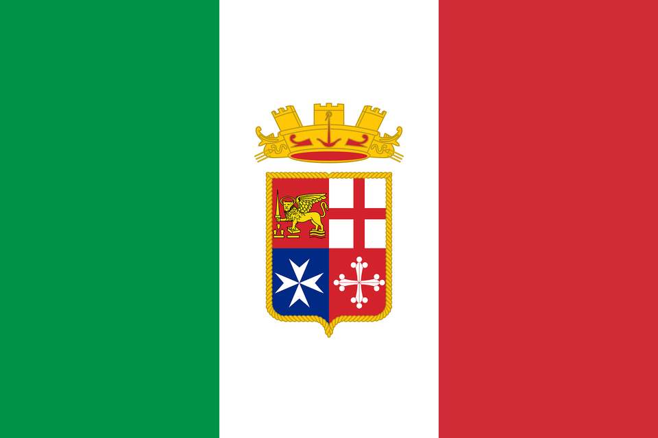 Naval Ensign Of Italy 1947 2013 Clipart, Logo Free Transparent Png