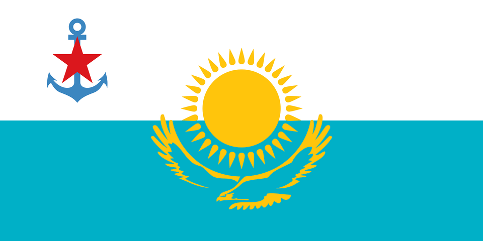 Naval Ensign Of Kazakhstan Clipart, Electronics, Hardware, Logo, Emblem Free Png