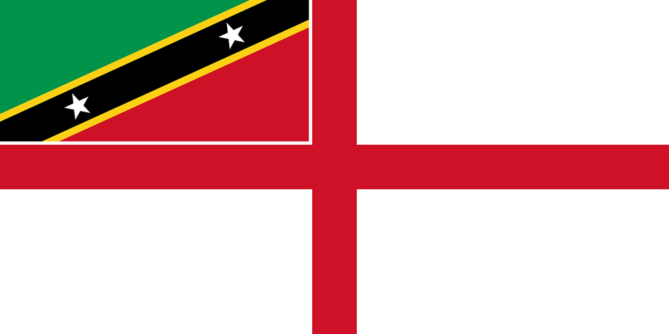 Naval Ensign Of Saint Kitts And Nevis Clipart, Symbol Free Transparent Png
