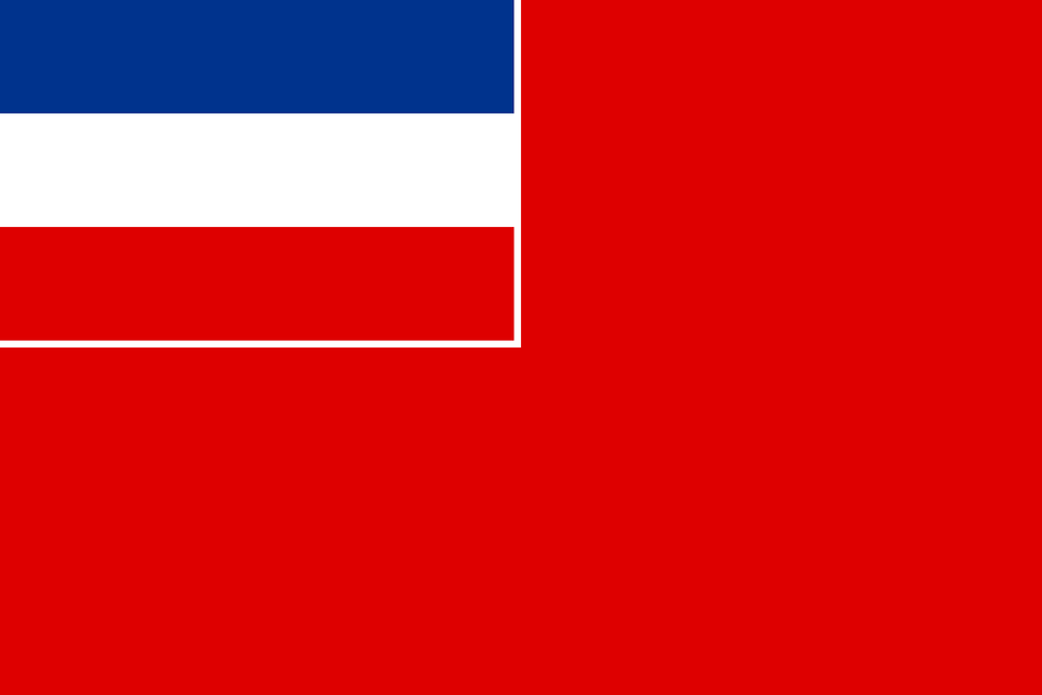 Naval Ensign Of Serbia And Montenegro Clipart, Flag Png Image