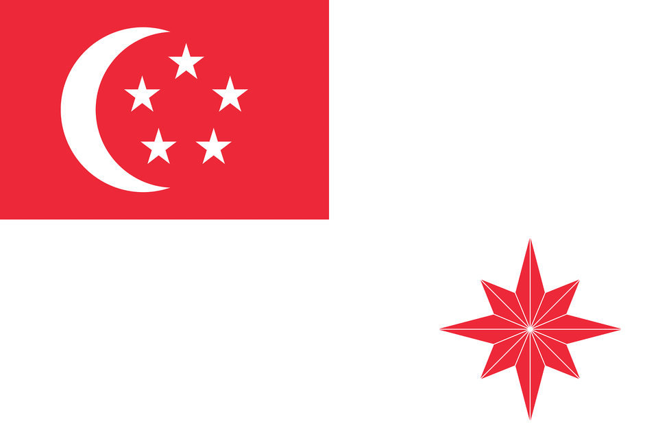 Naval Ensign Of Singapore Clipart, Star Symbol, Symbol Free Png