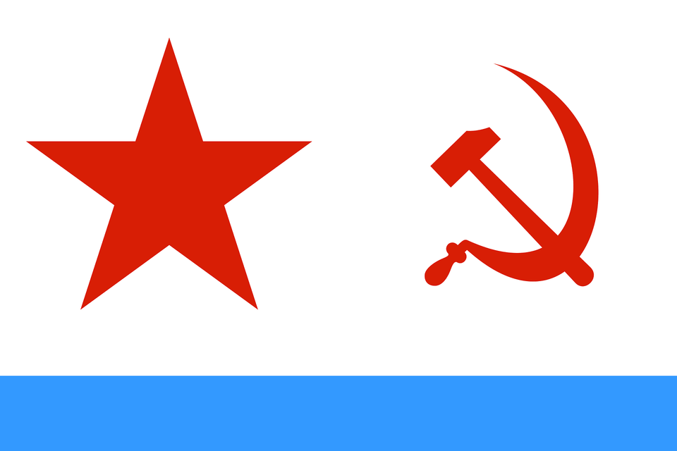Naval Ensign Of The Soviet Union Clipart, Symbol, Star Symbol Free Png Download