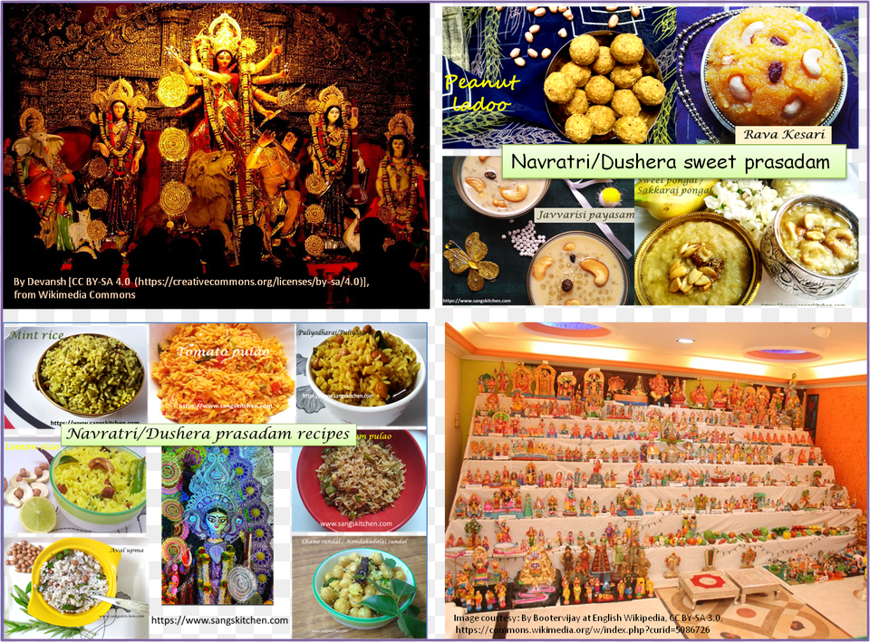 Navaratri Golu, Meal, Art, Collage, Lunch Free Transparent Png
