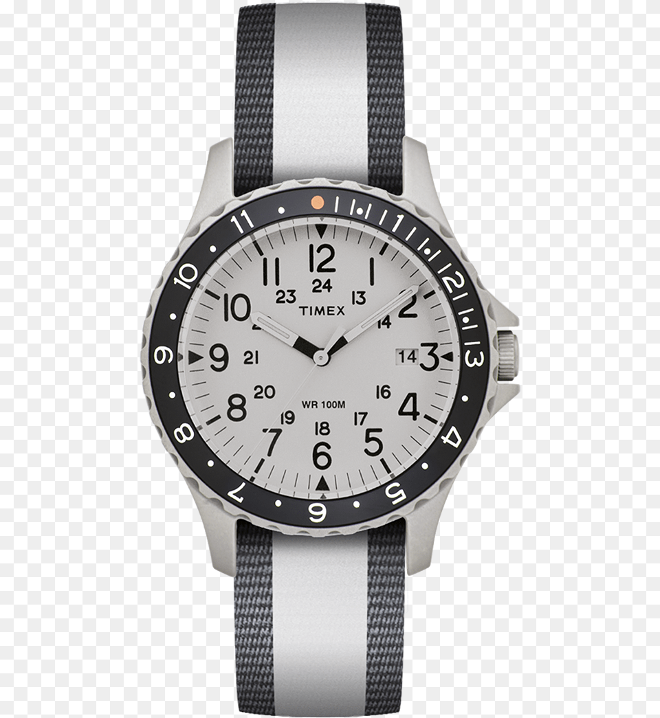 Navi Ocean 38mm Reversible Fabric Strap Watch Large Timex Navi Ocean, Arm, Body Part, Person, Wristwatch Png Image