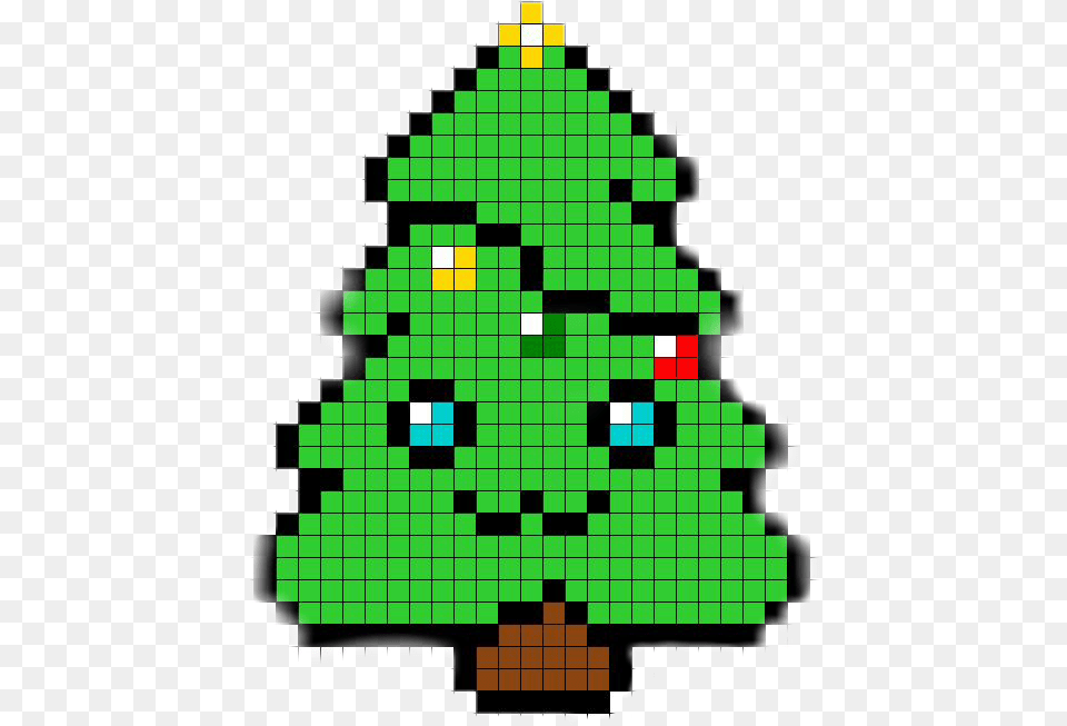 Navidad Sticker Arbolitodenavidad Minecraft Christmas Tree Pixel Art, Green, Christmas Decorations, Festival, Plant Free Png Download