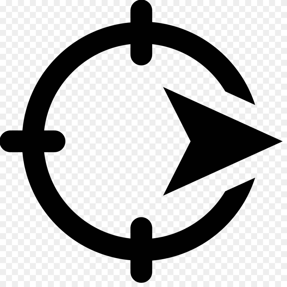 Navigate Icon, Gray Free Png Download