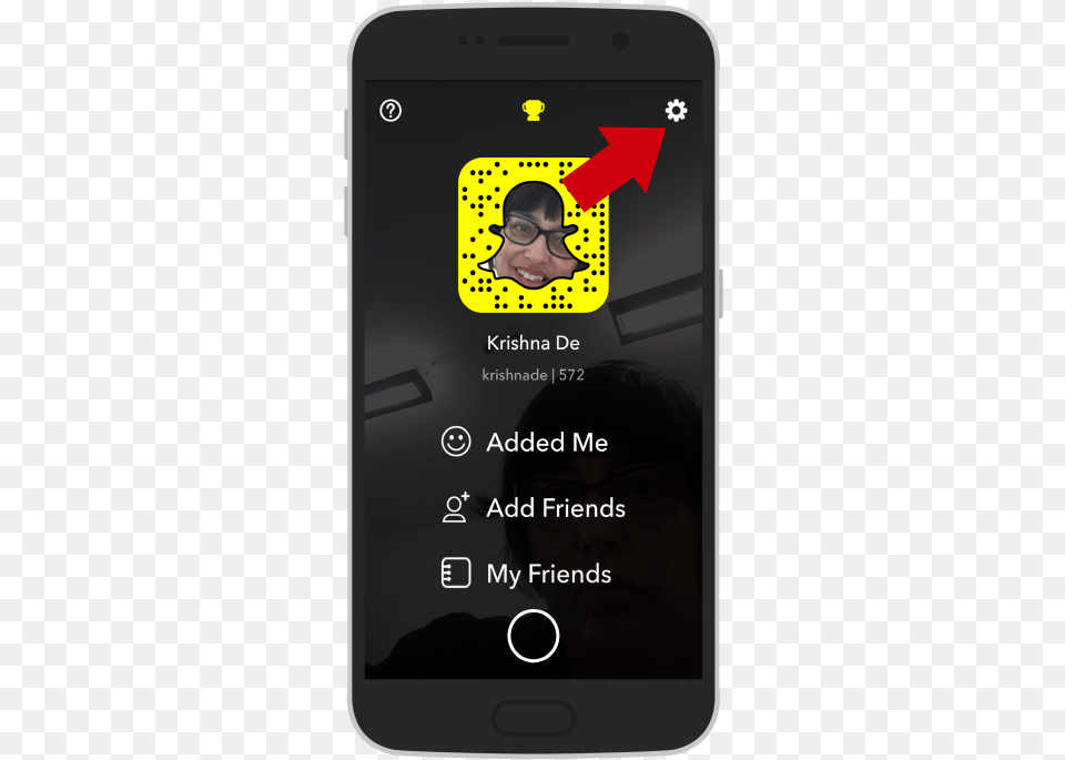 Navigate To Settings On Your Snapchat Account To Enable Iphone, Electronics, Phone, Mobile Phone, Adult Free Png Download