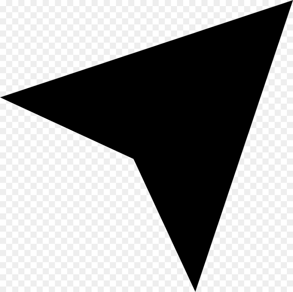 Navigation Arrow Location Services Icon, Triangle Free Transparent Png