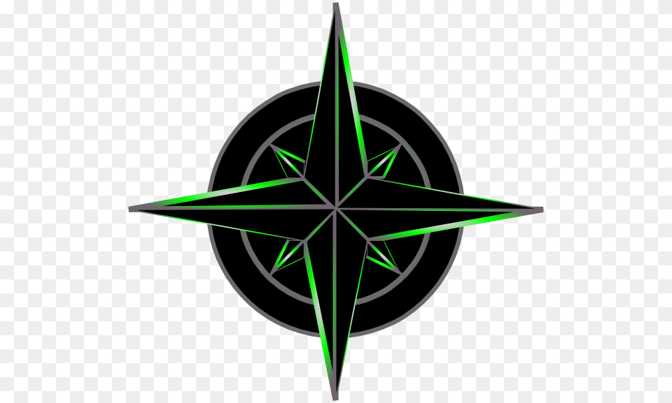 Navigation Symbol Black And Green Clip Art Free Png Download