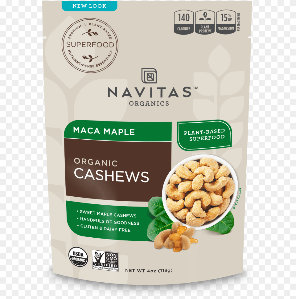 Navitas Naturals Superfood Plus Cashews Goji Basil, Food, Nut, Plant, Produce Png Image