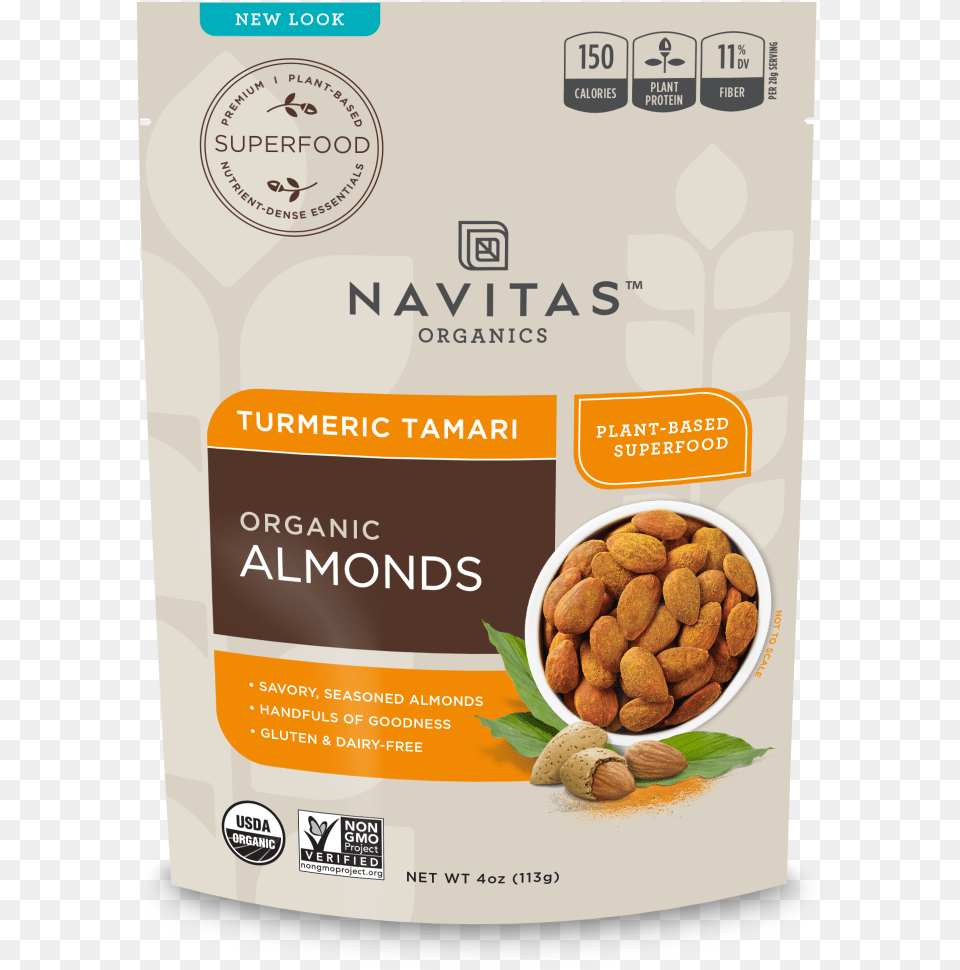 Navitas Naturals Superfood Plus Cashews Goji Basil, Almond, Food, Grain, Produce Free Png