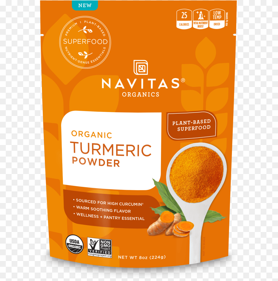 Navitas Turmeric Powder, Advertisement, Poster, Cutlery, Food Png