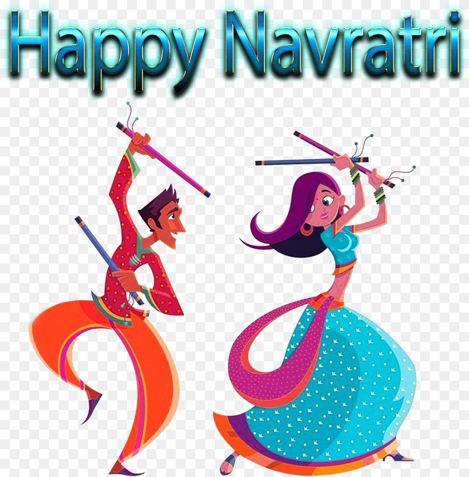 Navratri Dance Clipart Download Happy New Year 2019, Person, Dancing, Leisure Activities, Performer Free Transparent Png