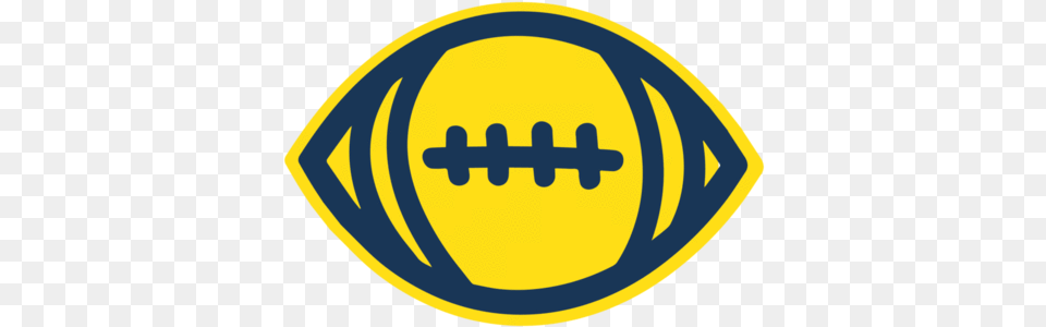 Navy Amp Yellow Football Die Cut Sticker Die Cutting, Logo, Symbol Free Png