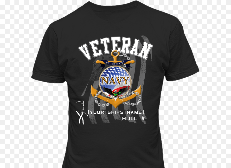 Navy Anchor Active Shirt, Clothing, T-shirt, Logo Free Png