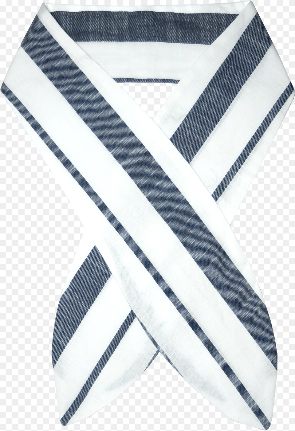 Navy And White Stripe Headscarf Png