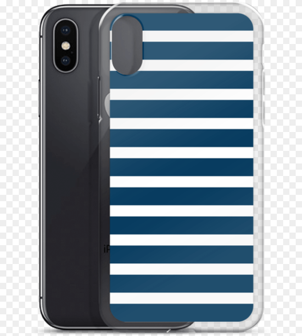 Navy And White Stripes Iphone Case Mobile Phone Case, Electronics, Mobile Phone Png Image