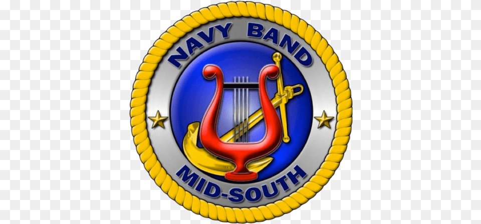 Navy Band Mid South On Twitter Freedom Performing One Navy Band, Badge, Logo, Symbol, Ball Free Png Download
